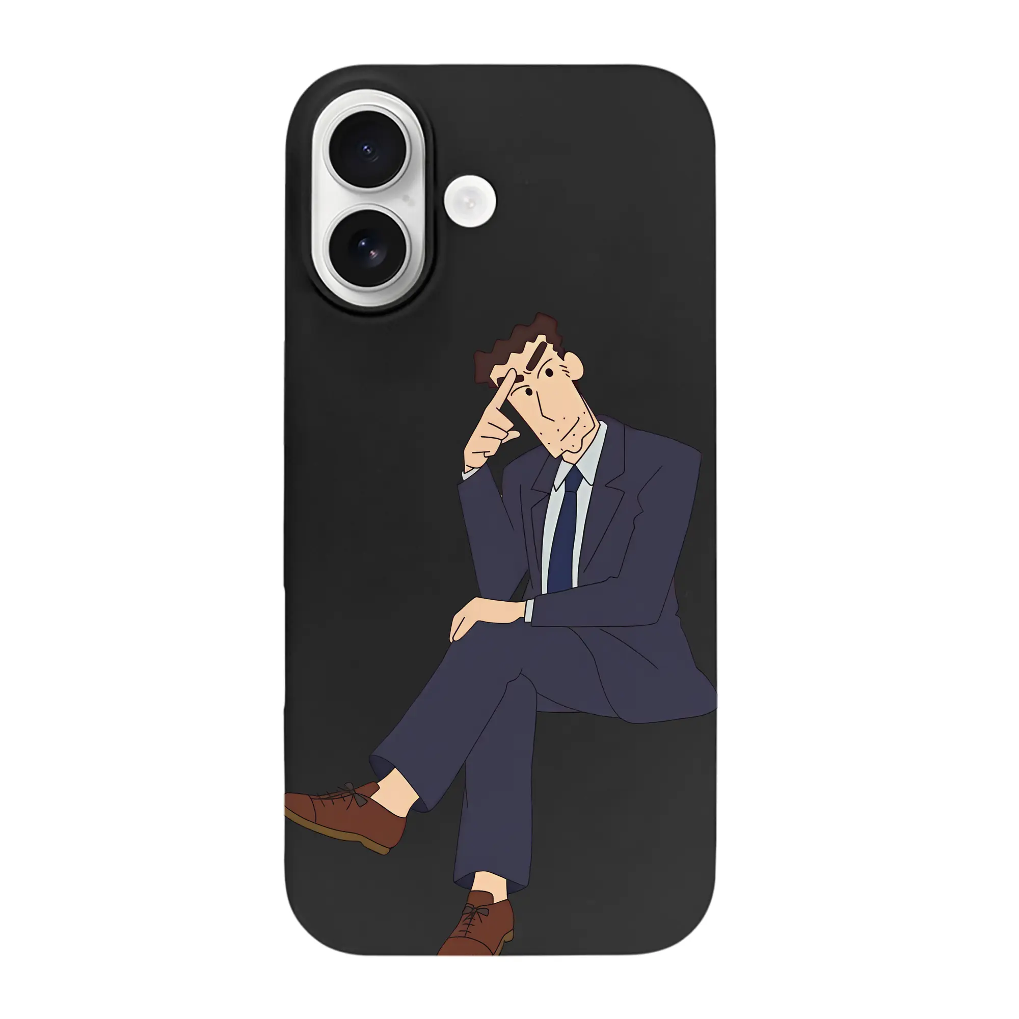 クレヨンしんちゃん グッズ 野原 ひろし - iPhone 17 シリーズ シリコンケース 薄型 耐衝撃 指紋防止 ソフトタッチカバー 精密フィット 傷防止 保護ケース iPhone 17/17 Air/17 Pro/17 Pro Max 対応